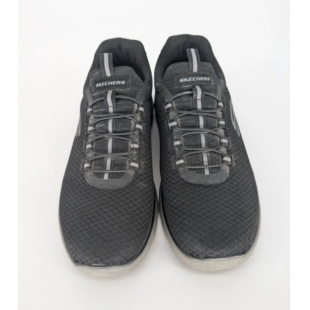Skechers Summits Training Sneakers Mens 9 Black 52811 Slip On Comfort Walking